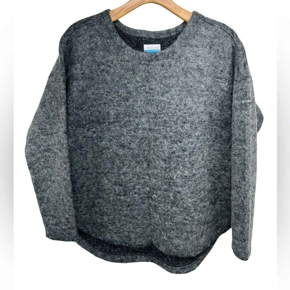 Columbia Dark Gray Wool Blend Sweater Womens Large